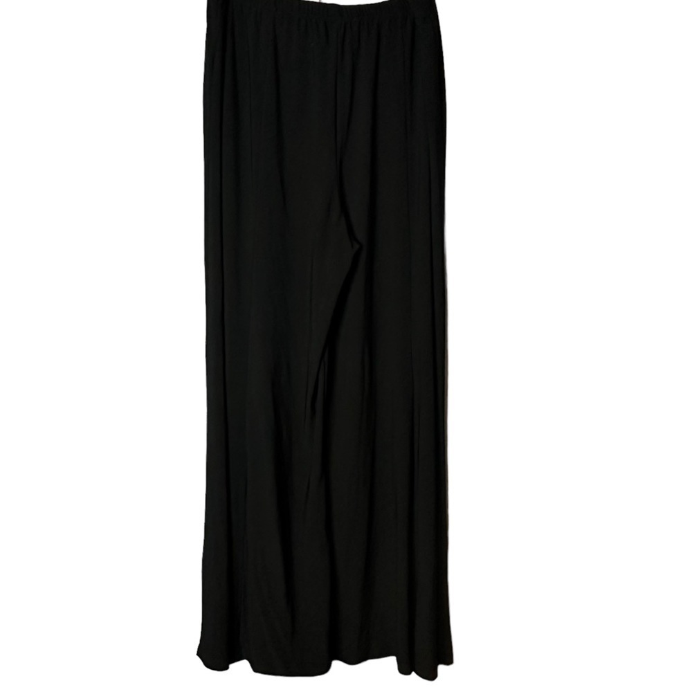 Marina Black Elastic Pull On Dress Pants Size 16 Style 28027‎ 28028 USA Wide Leg - Picture 4 of 9